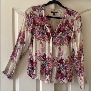 ESPRIT  Collection B Floral Blouse - Pink and Blue. Size S